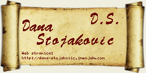 Dana Stojaković vizit kartica